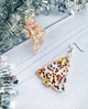Серьги Ёлочка с блёстками звёздочками - изображение 3