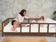 Детская деревянная кровать Монтессори BUSY WOOD на ножках Модель 10, Размер 160х80 см, Темный - изображение 2