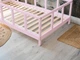 Детская деревянная кровать Монтессори BUSY WOOD на ножках Модель 10, Размер 160х80 см, Розовый - изображение 7