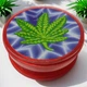 Гриндер для подрібнення тютюну Grinder Handmuller Green Leaf Plastic Red - зображення 1