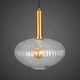 Бронзовый подвесной светильник с текстурным плафоном (61-J2020-1 BRZ+CL) - изображение 4