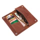 Женский кошелек из натуральной кожи ручной работы KAFA "Кошки" коричневый (m2602) - изображение 5
