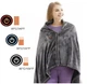 Електроковдра плед із підігрівом від павербанку (155*80) Electric Heating Shawl Blanket USB - зображення 12