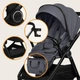 Универсальная коляска 3 в 1 Lionelo LAYLA 3IN1 GREY STONE - изображение 5