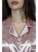 Атласна брючна піжама в класичному стилі "Romantic Collection", Рожевий, 2XL - изображение 4