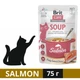 Вологий корм Brit Care Soup для котів суп з лососем 75 г (8595602569212) - зображення 1