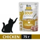 Вологий корм Brit Care Soup для котів суп з куркою 75 г (8595602569175) - зображення 1