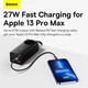 Сетевое зарядное устройство Baseus 100W EU GaN3 Pro Desktop Powerstrip AC+ 2x Type-C + 2x USB Type-A + кабель Type-C to Type-C 100W 20V/5A 1m Black (PSZM000401) Fast Qiuck Charger QC4.0+PD CCGAN100-1ACE - изображение 14