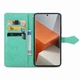 Чехол Vintage для Xiaomi Redmi Note 13 Pro Plus 5G книжка кожа PU с визитницей бирюзовый - изображение 2