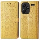 Чохол Embossed Cat and Dog для Xiaomi Redmi Note 13 Pro Plus 5G книжка шкіра PU з візитницею жовтий - зображення 7
