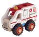 Karetka pogotowia Magni Wooden ambulance with rubber wheels (5707594262658) - obraz 1