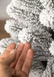 Снежная литая елка искусственная новогодняя Президентская 1.50 м из пластика долговечная елка с металлической подставкой премиум елка для дома Белый - изображение 2