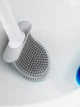 Еластична щітка для чищення чаші унітазу WC CleanRite, сіра - зображення 8
