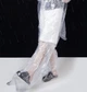 Водонепроницаемые полиэтиленовые штаны с герметичным низом RainPants, 2 штуки, размер универсальный, прозрачные - изображение 5