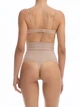 Коригуючі стрінги з високою талією FarmaCell Bodyshaper Пудрові для утяжки живота M (600) - зображення 5