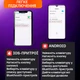 Беспроводная Bluetooth клавиатура 25х15см+мышка с RGB подсветкой для планшета Black - изображение 5