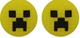 Силиконовые накладки на стики Minecraft Creeper (Yellow) для Nintendo Switch / Switch OLED / Switch LITE (2шт.) [455862739] - изображение 1