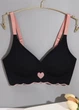 Бесшовный женский бюстгальтер без косточек Love Heart (1489-70-03) Черный 70 FINETOO (70А-75А) - изображение 8