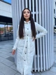Жіноче пальто з капюшоном стьобане Milana S (42-44) Молочний - зображення 2