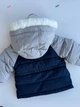 Детская зимняя куртка для мальчика Chicco 62 см темно-синий с серым 87619 - изображение 3