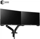 Настільне кріплення для двох моніторів Qube 3209BD 17-32" до 2x9 кг Чорне (3209BD) - зображення 4