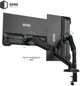 Настільне кріплення для двох моніторів Qube 3209BD 17-32" до 2x9 кг Чорне (3209BD) - зображення 11
