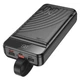 Внешний портативный аккумулятор Павербанк Hoco J123B Element 30000mAh 22.5W 2USB/Type-C/Lightning с быстрой зарядкой QC3.0+PD3.0 Black - изображение 7