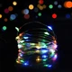 Світлодіодна гірлянда RD-302 на батарейках 10 метрів 100 LED Мультиколірна для новорічного декору та святкового освітлення інтер'єру - зображення 5