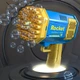 Пістолет для мильних бульбашок Bazooka bubble gun на 40 отворів блакитний - зображення 2