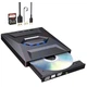 Внешний оптический CD / DVD привод 5в1 Woopker с портами SD / USB / Type C, черный (92515578) - изображение 4
