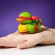 Фигурка Numskull Official Teenage Mutant Ninja Turtles Raphael TUBBZ (Mini Edition) Черепашки Ниндзя: Рафаэль: Косплей утка; Маленькая версия - изображение 3