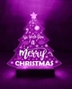 Новогодний ночник Ёлка Merry Christmas (дизайн 36.2) - изображение 1