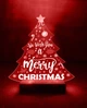 Новогодний ночник Ёлка Merry Christmas (дизайн 36.2) - изображение 4