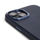 Противоударный кожаный чехол Decoded Leather Case with MagSafe для Iphone 13 (6.1") Matt Navy Blue - изображение 8