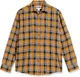 Фланельна сорочка Amazon Essentials Long-Sleeve Flannel Shirt Color: Black Tobacco Brown Plaid M - изображение 3