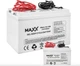 Аккумулятор гелевый Maxx FM-C-12-100 Deep cycle 12V 100Ah кабель 2х 2.5м (Белый) - изображение 2