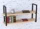 Полка PL-2-32 Loft Design Дуб Борас 112 см Черный - изображение 2