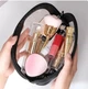 Водонепроникна чорна косметичка Washbag, органайзер для косметики 20*8.5*14.5 см - зображення 6