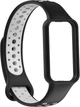 Ремешок силиконовый MRK Nike Style для фитнес браслета Mi Smart Band 8 Active/ Redmi Smart Band 2 черный с серым (mrk3473) - изображение 2