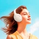 Беспроводные наушники BOROFONE Prestige BO31 с ANC, Bluetooth 5.4, до 38 ч работы, AUX white - изображение 3