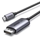 Кабель Ugreen USB Type-C to DisplayPort 2.1 6k 30hz 10k 60hz 8k 120hz 4k 240hz 2 м Grey (CM707) - зображення 1