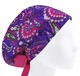 Медицинская шапочка женская HeadwearUniverse универсальная принт Индийские огурцы фиолетовые - изображение 1