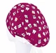 Медицинская шапочка женская HeadwearUniverse универсальная принт Зубики на малиновом - изображение 2