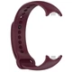 Силиконовый ремешок Original Design MiJobs для фитнес браслета Xiaomi Mi Band 8/9/10 Marsala (12) с металлическим креплением (mrk3951) - изображение 1