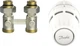 Комплект радиаторный DANFOSS Regus M30x1.5+RLV-KB 1/2" прямой нижнее подключение (015G5308) - изображение 1