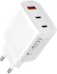 Сетевое зарядное устройство XO L117 PD45W QC18W USB-A 2 USB-C White (L117.white) - изображение 3