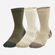 Набор мужских носков высоких Under Armour UA Performance Tech 3pk Crew 1379512-299 M (36-41) 3 пары Бежевый (197778084544) - изображение 1
