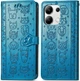 Чохол Embossed Cat and Dog для Xiaomi Redmi Note 14S книжка шкіра PU з візитницею блакитний - зображення 7