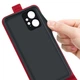 Чехол IETP для Xiaomi Redmi Note 12 флип вертикальный кожа PU красный - изображение 4