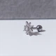 Серьга штанга для хряща, хеликса, трагуса, козелка DeKolie MK1197-12 серебряный - изображение 6